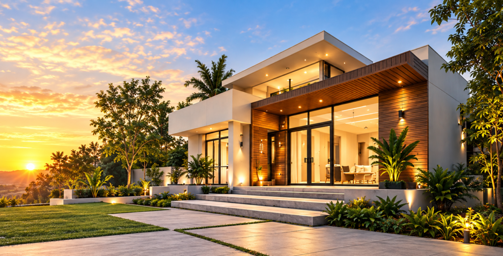 Luxury villa built by Hasini Projects