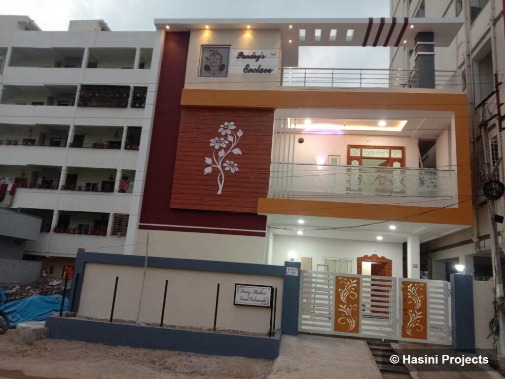 3600 sq.ft house built by Hasini Projects in Mallampet, Hyderabad