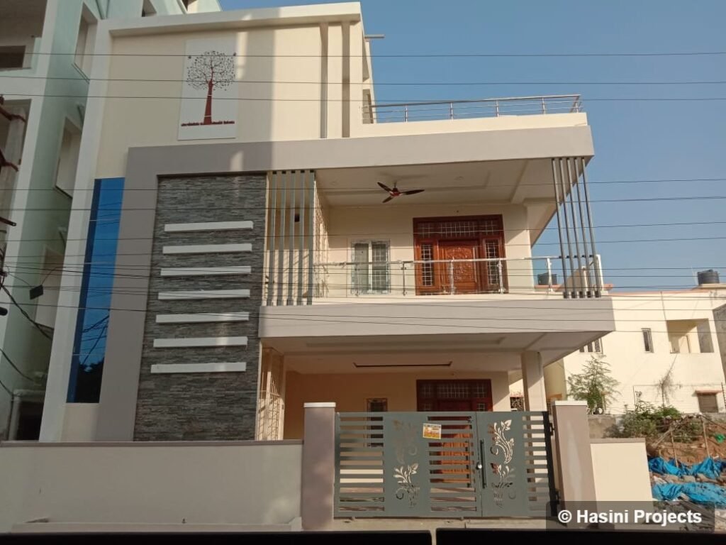 4500 sq.ft independent house built by Hasini Projects in Mallampet, Hyderabad